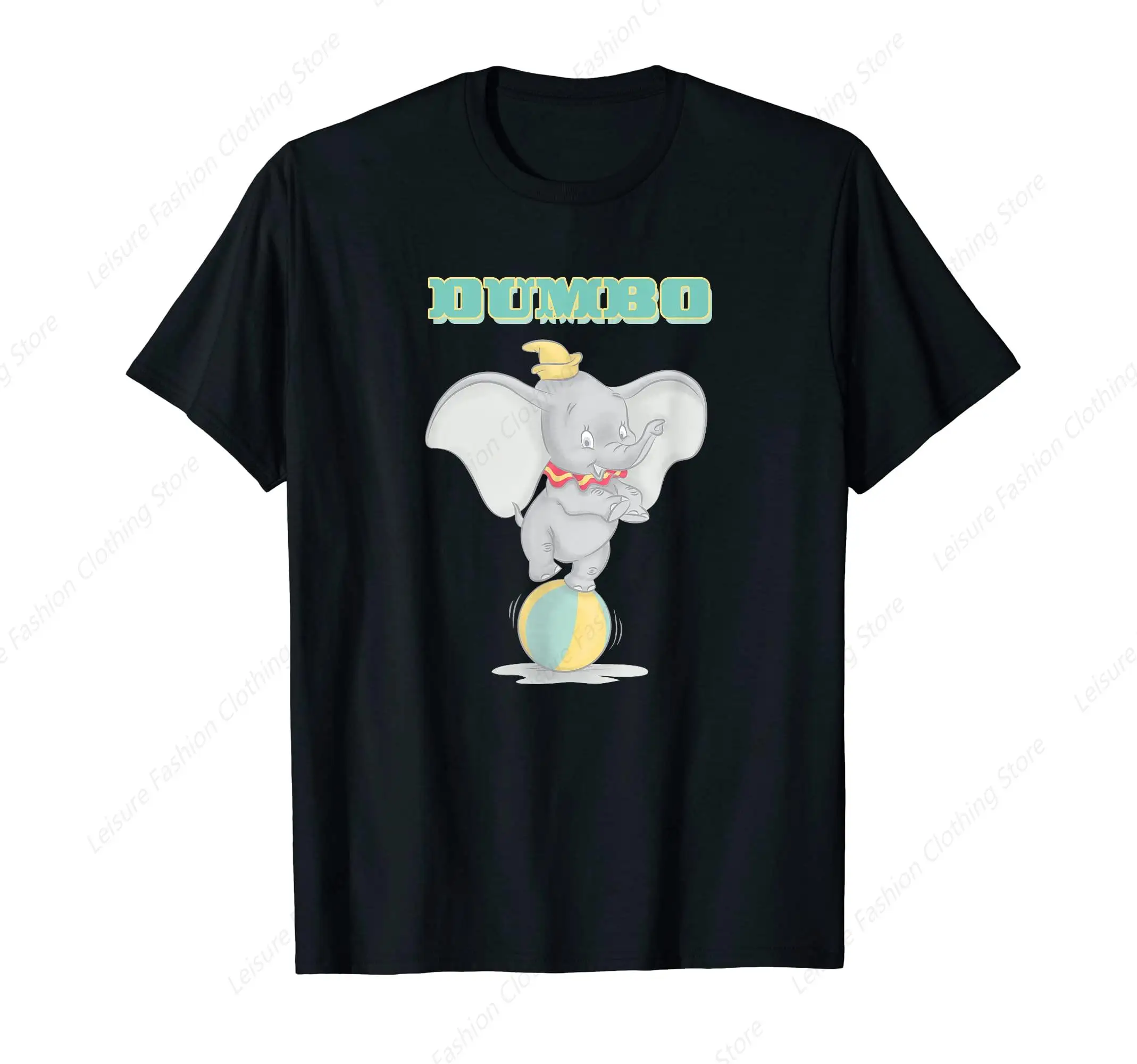 Dumbo Baby Elephant Balancing Ball Watercolor T-Shirt T-Shirt