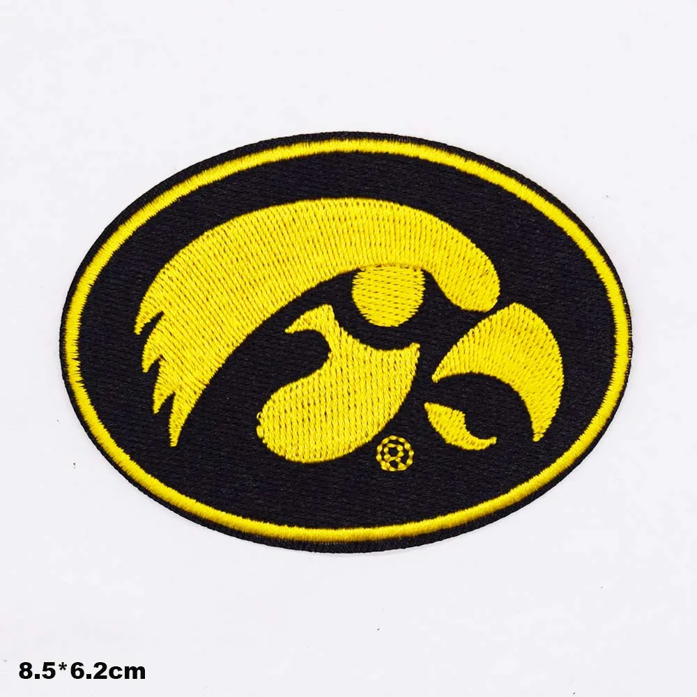 Cartoon Iron on Lowa Bird Hawkeyes Eye Fully Embroidered Clothes Patch For Clothing Girls Boys