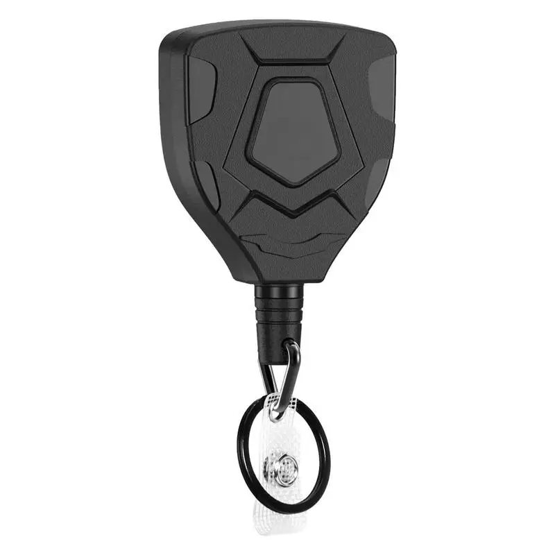 Retractable Keychain Heavy Duty Carabiner Clip Key Ring Outdoor Accessories With Steel Wire Rope For Camping ID Cards & Keys