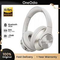 Oneodio A10 Hybrid Active Noise Cancelling Headphones Bluetooth With Hi-Res Audio Over Ear Wireless Headset ANC With Microphone