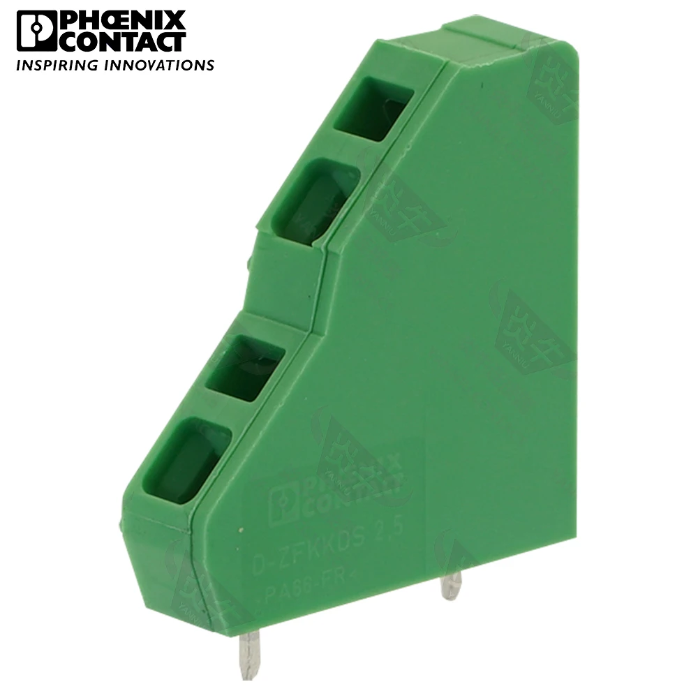 5.08mm Original Genuine Phoenix Contact Connector PCB Pull-back Spring Terminal Block 2 Pin ZFKKDSA 2.5 6.08 R 1905036 17.5A