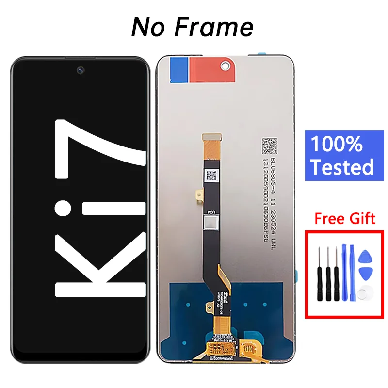 KI7 Lcd For Tecno Spark 10 Pro Display Touch Screen Digitizer Panel Assembly Ki7 screen replacement