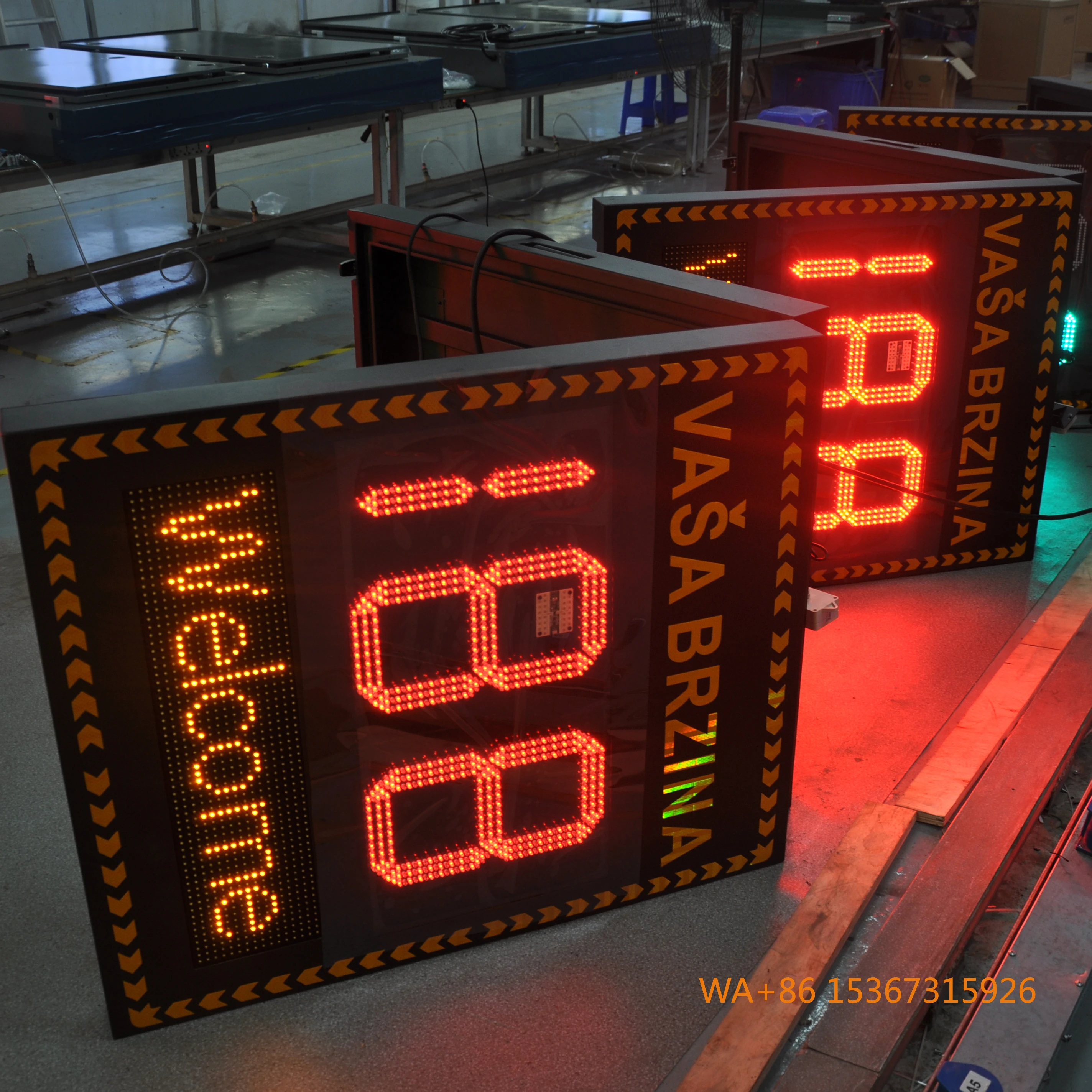

Solar Radar Speedometer LED Display Outdoor Car Speed Traffic Warning Sign Factory Wholesale