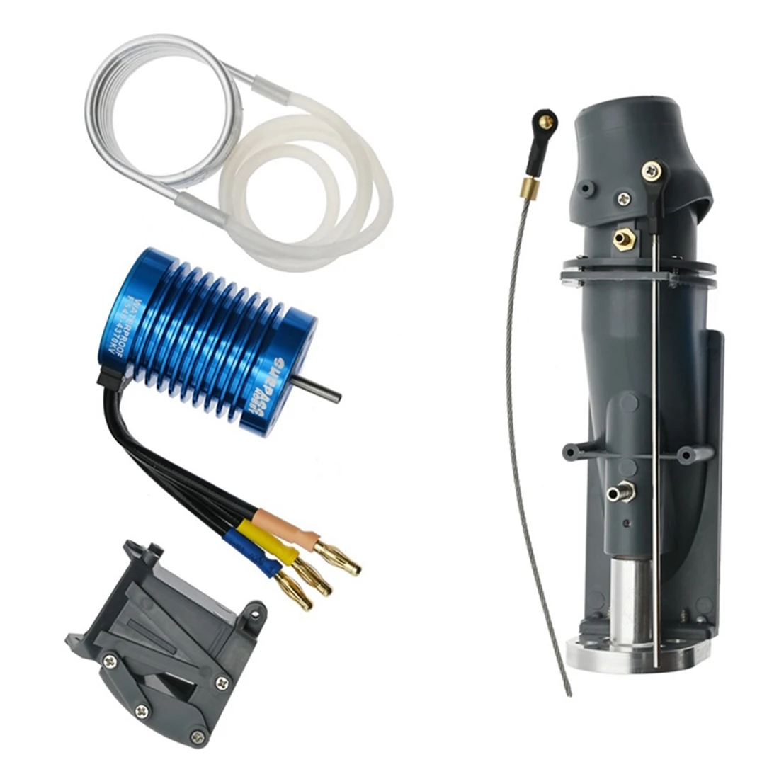 

YSUN-Water Jet Thruster Power Sprayer Pump Water Jet Pump With 3650 Brushless Motor + Water Cooling Jacket For RC Jet Boat