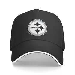 Black And White Steeler Logo A Baseball Caps Hat