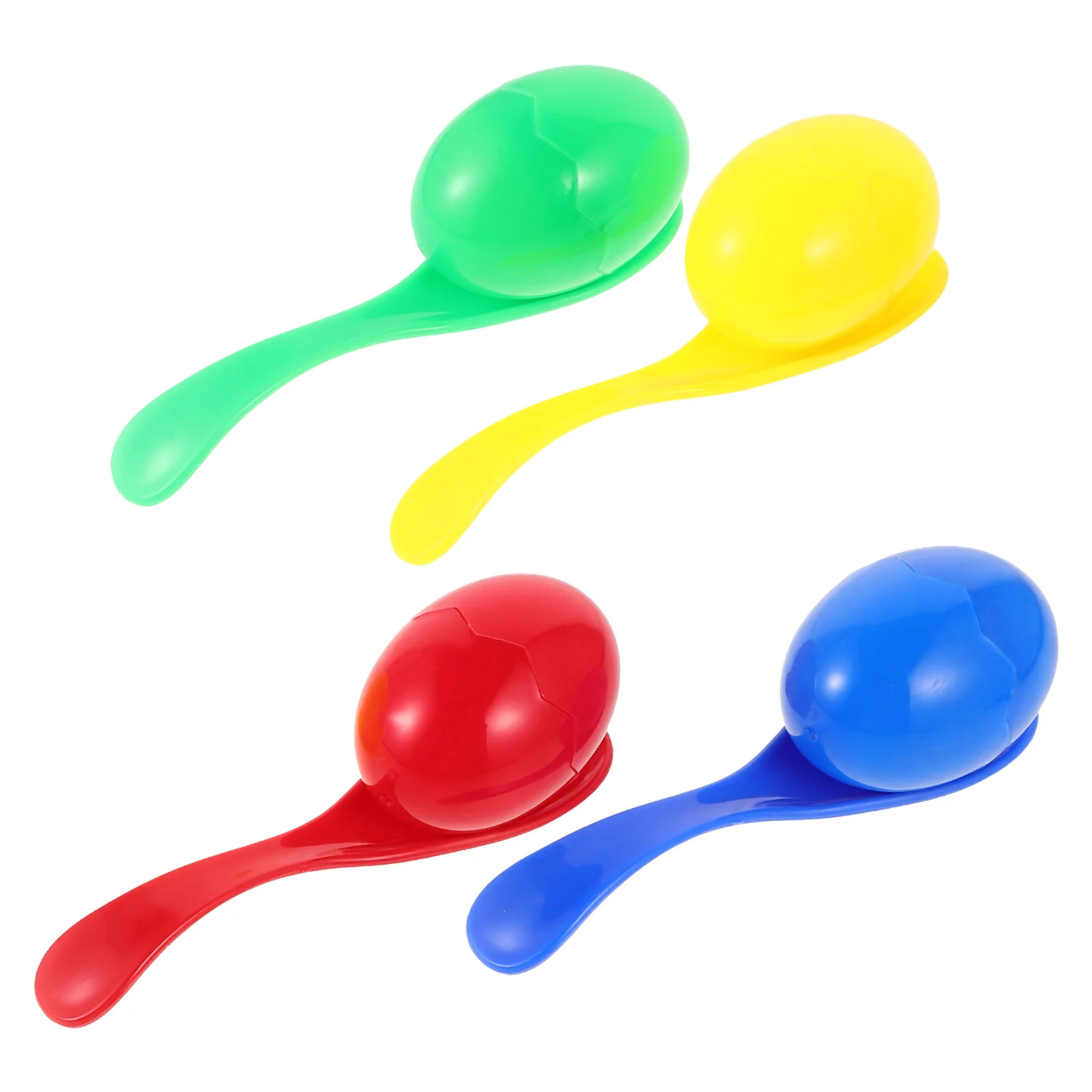 4 Pcs Spoon Egg Toy Birthday Party Games for Kids 8-12 Funny Spoons Race Favors Free Preschool Ages 3-5 Sports Toys