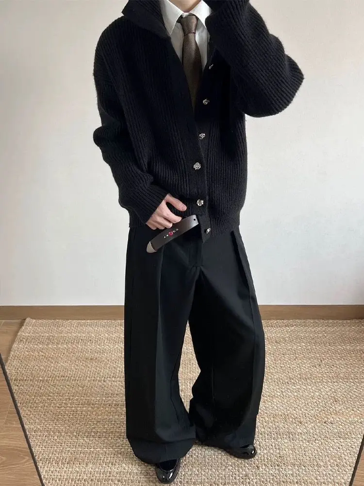 

Fur Collar Pullovers Blancos Mens Patterned Printed Graphic Design Art Creative Unique Fashion Style Trend Cool Modern Thickened