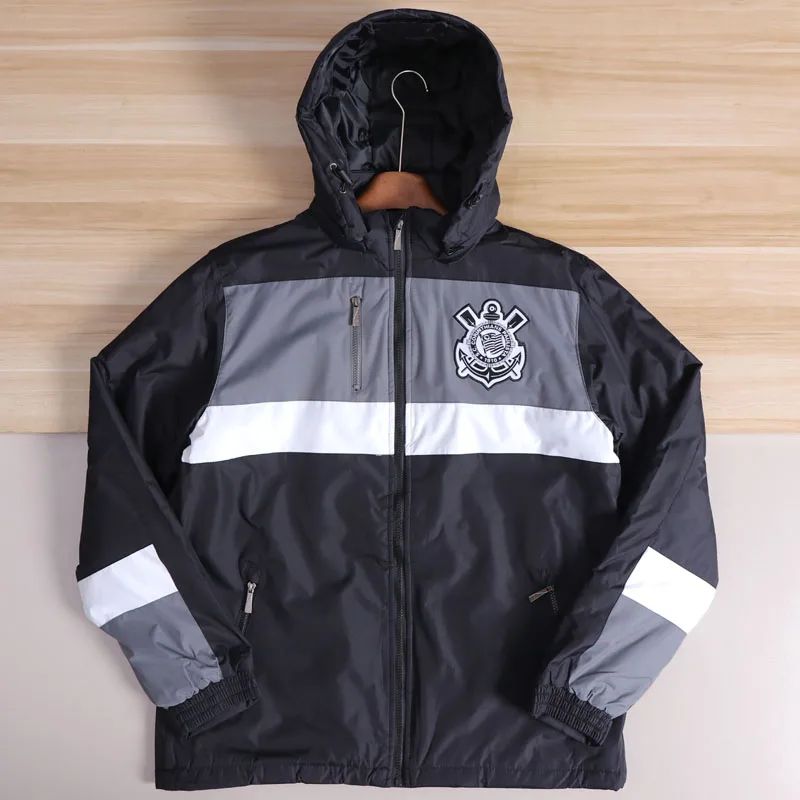 

Thiened уличная функция цветной воротник мужская повседневная хлопковая куртка осень-зима водонепроницаемое пальто с капюшоном Faion Urban Sle