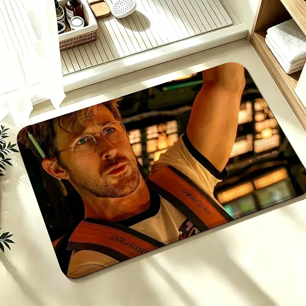 P-Project Hail Mary Ryan Gosling Shower Room Absorbent Small Floor Mat Soft Comfortable Decorative Foot Mat