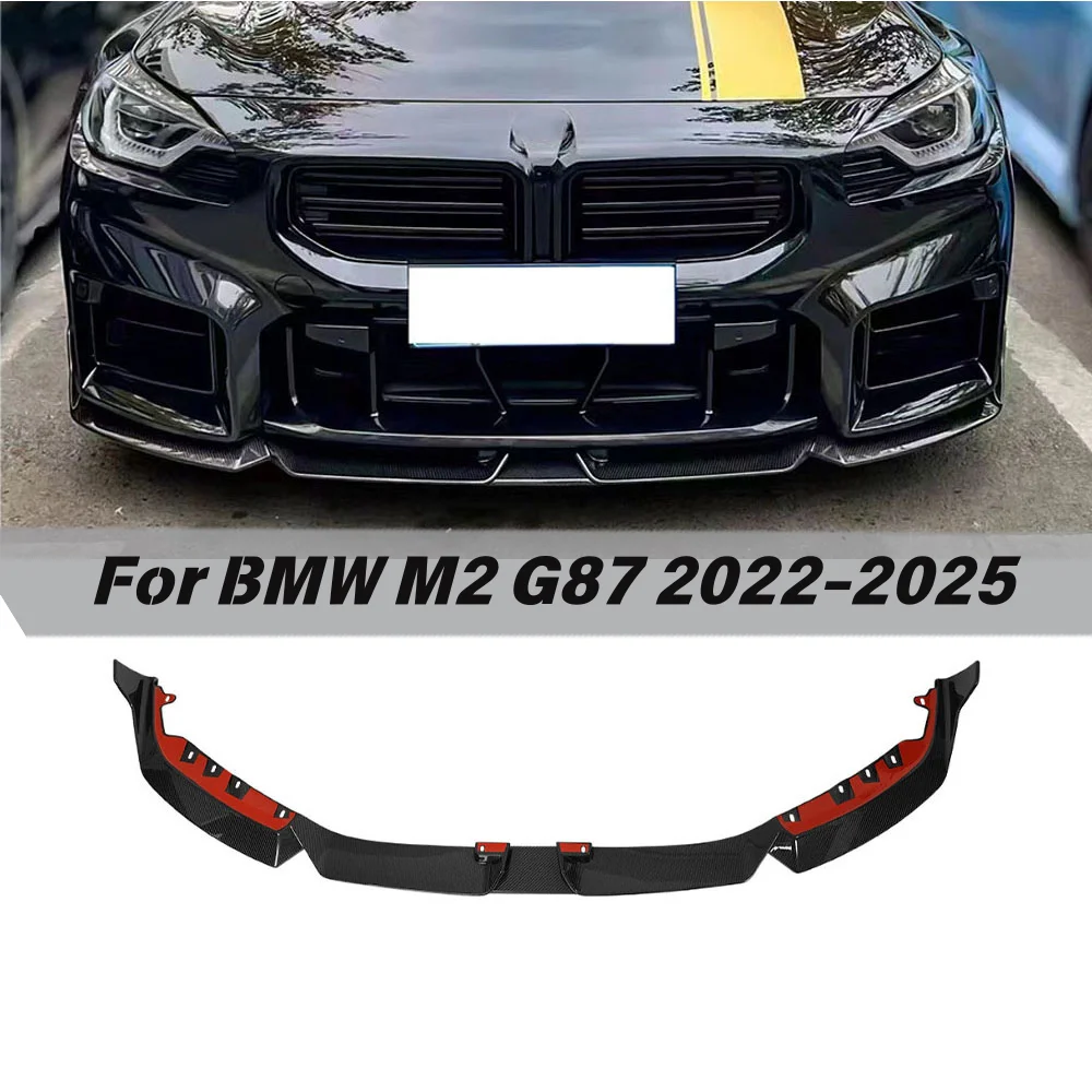 

VACOMUL Dry Carbon Fiber 3Pcs Car Front Bumper Lip For BMW M2 G87 2022-2025 Head Spoiler Car Accessories