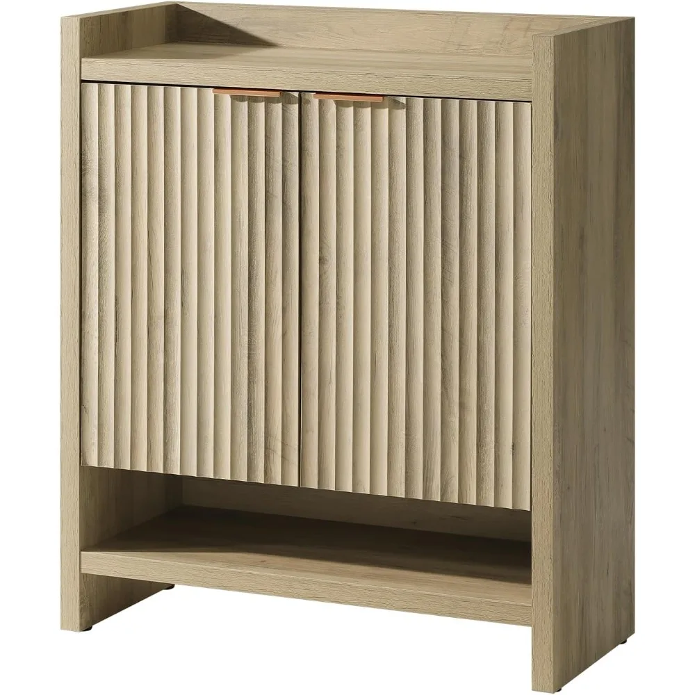 

Shoe Cabinet, 41" Tall 2-Door Entryway Storage Organizer with Doors and 5 Tier Adjustable Shelves
