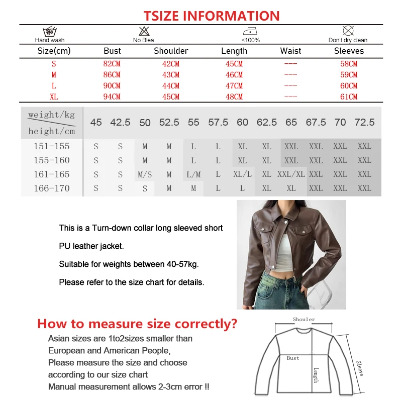 ABRINI Women Vintage PU Leather Jacket Zipper Pocket Turn-down Collar Cardigan Fashion Long Sleeved Coat Fall Winter Streetwear