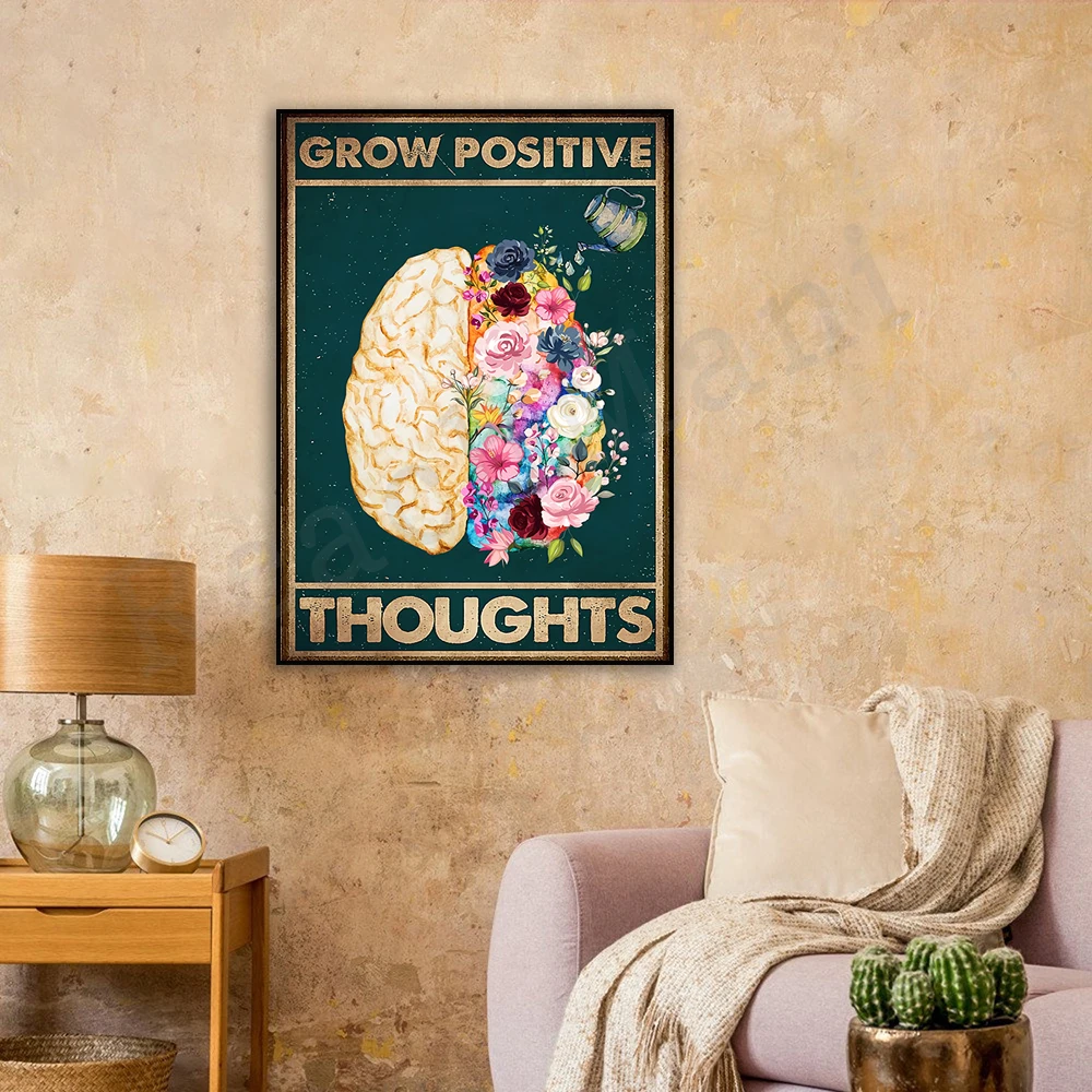 Psychology Growth Positive Thinking Vertical Poster