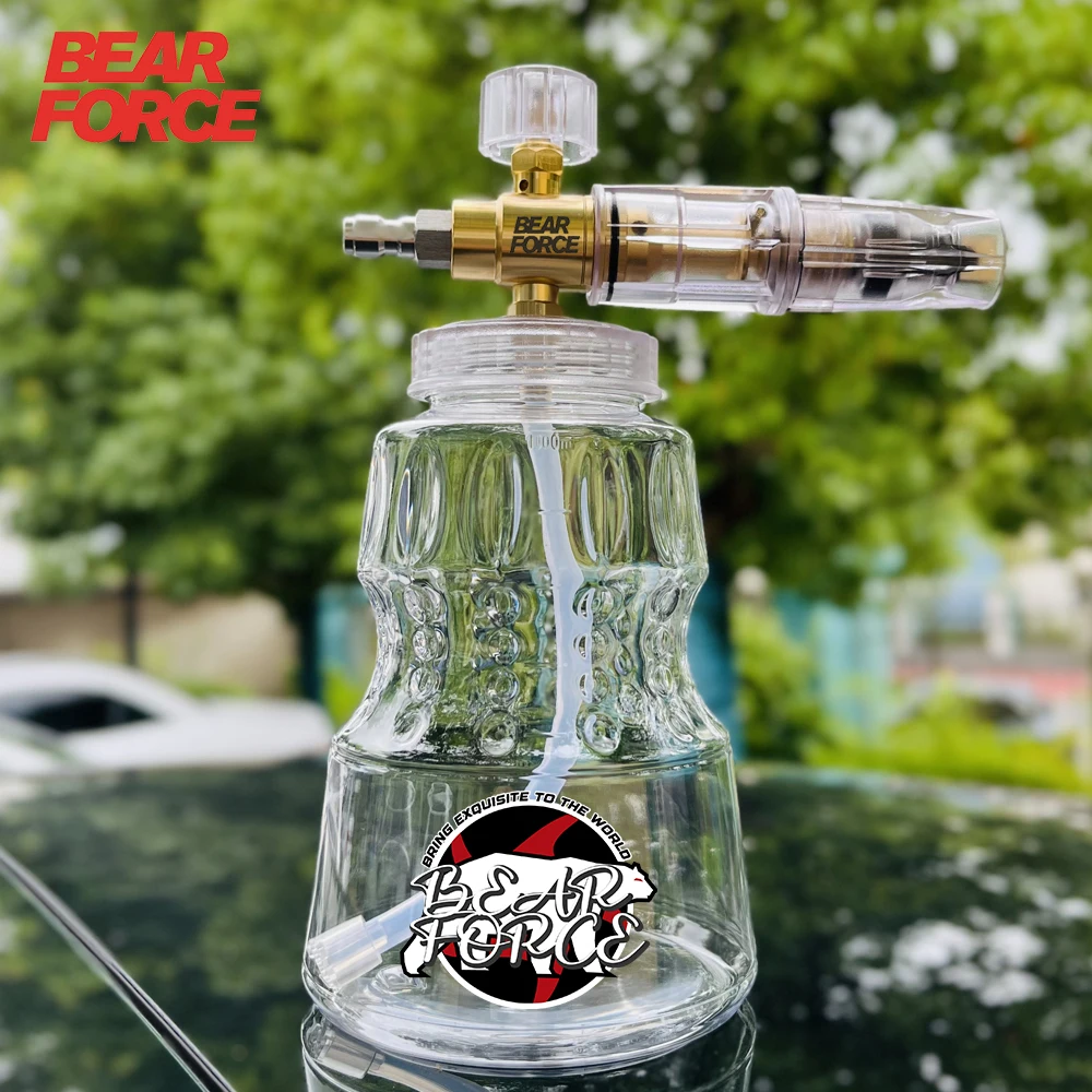 Pressure Washer Aluminum Foam Cannon Foam Generator Snow Foam Lance with 1/4” Quick Connector for Portland Husky Ryobi Greenwork