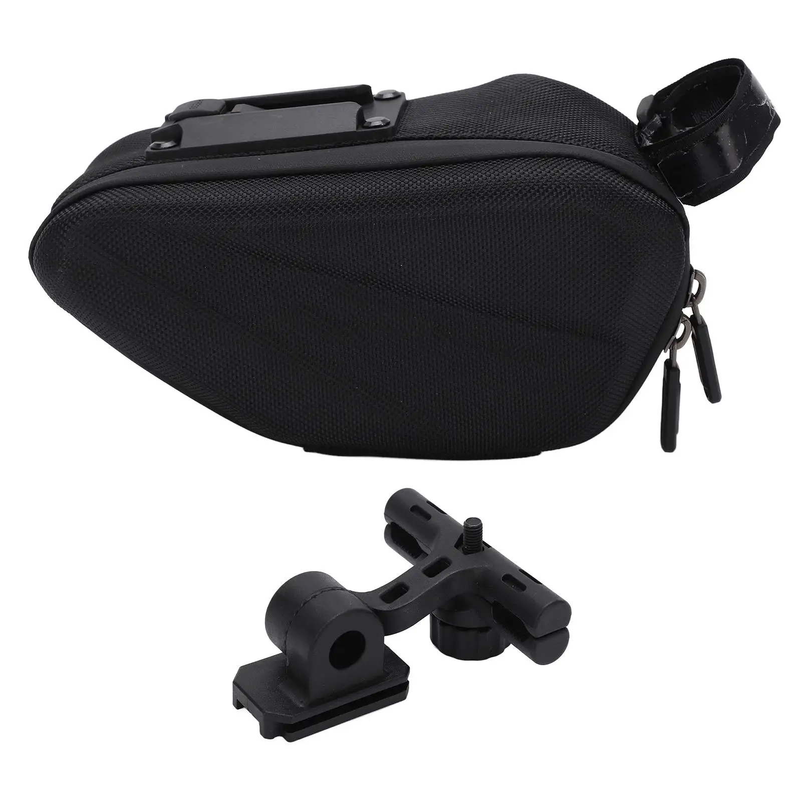 

Reflective Bike Underseat Saddle Bag - Portable Zipper Storage, Stain Resistant & Large Capacity for Easy Organization