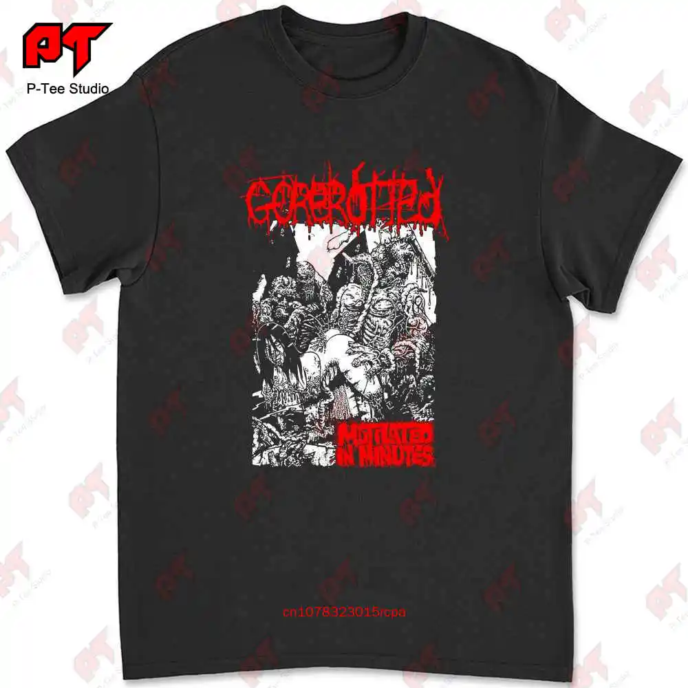 Gorerotted Mutilated(Carcass Exhumed The Rotted Death Metal) T-shirt U97H