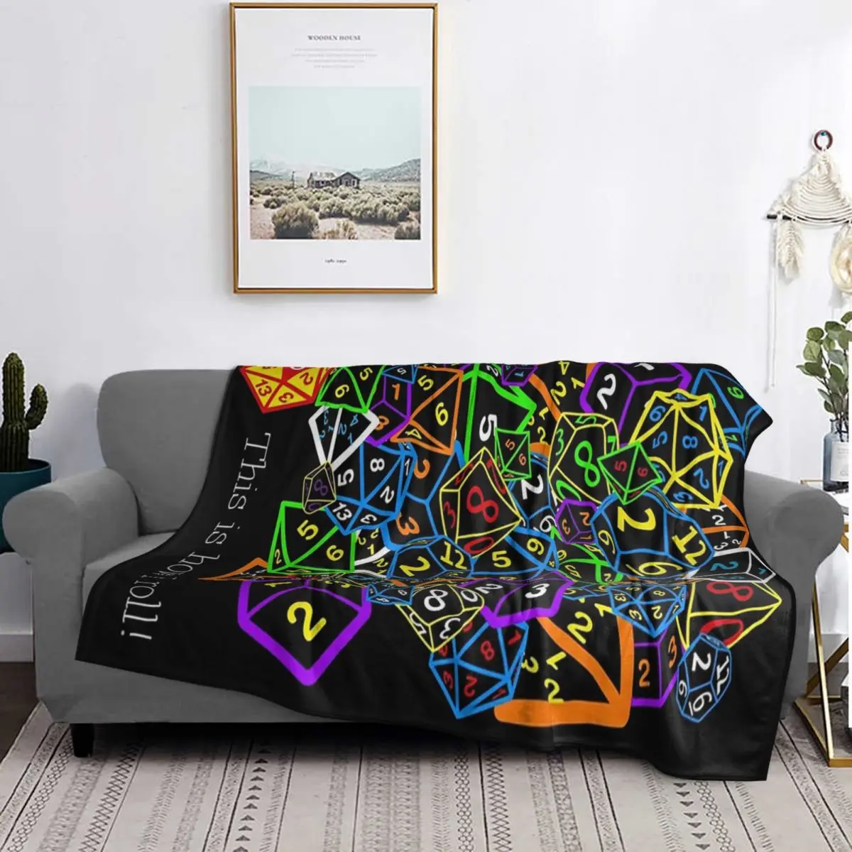 D&D (Dungeons And Dragons) This Is How I Roll Blankets Soft Flannel Throw Blanket Bedding for Bed Living room Picnic Travel