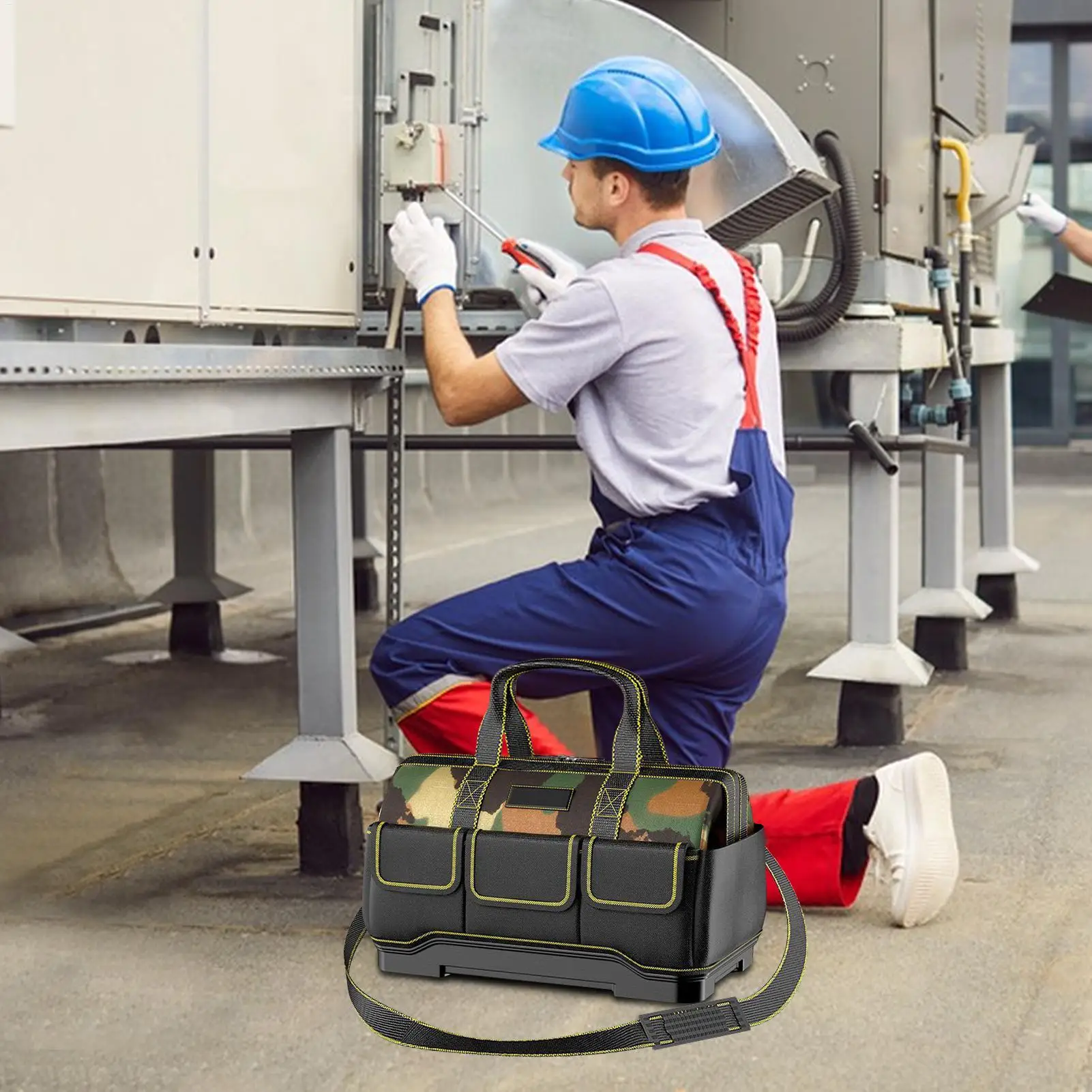 

Сумки для инструментов для мужчин, портативная мягкая организация хранения инструментов, расширяемая коробка, поясной органайзер для хранения для электрика, механика