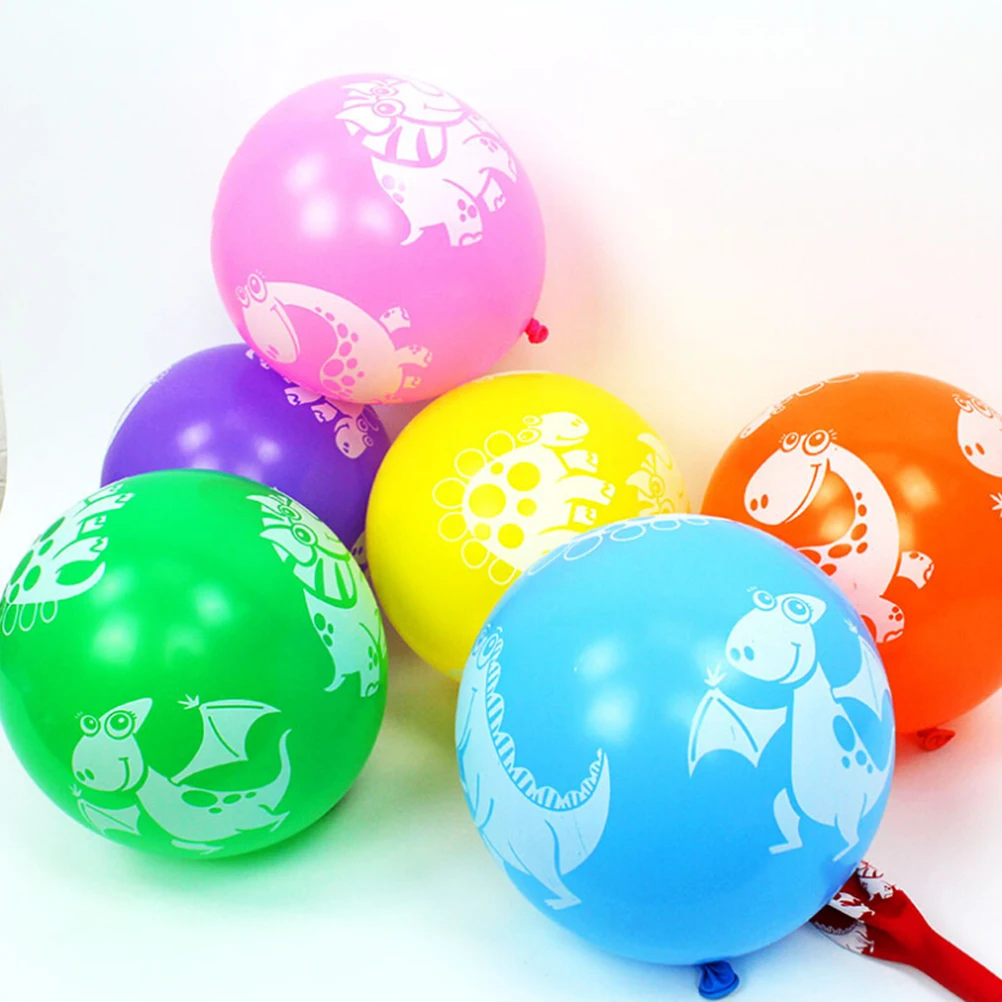 

100pcs 12 Inch Dinosaur Balloons Rubber Latex Party Wedding Birthday Decoration Supplies Dog Paw Pattern Reusable Favors