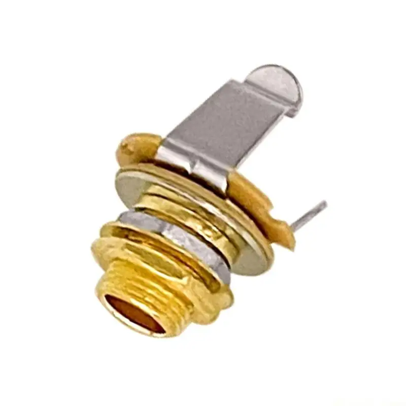 31BE 5pcs Electric Guitar Audios Port Hardware Brass Connector Upgrade 6.35mm