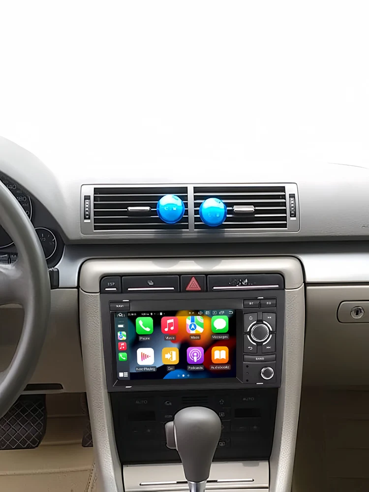 7-Zoll-Bildschirm Android 15 Auto Wireless Carplay Stereo Autozubehör Stereoanlage für Audi A4 B6 S4 B7 RS4 Seat Exeo 2002-2008 Bluetooth Intelligentes System Multimedia-Player 2 DIN WIFI 4G