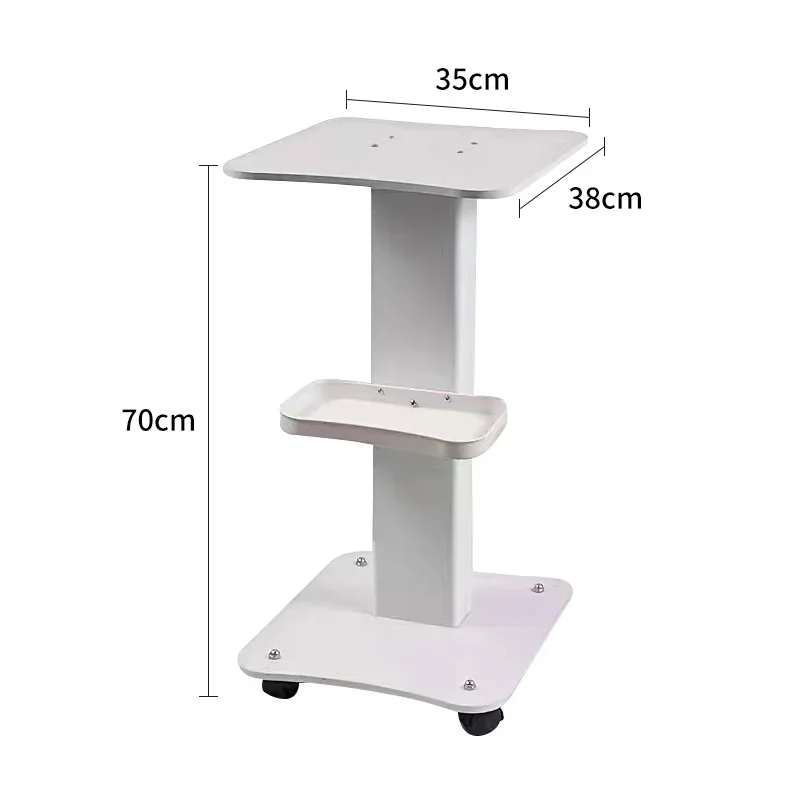 

Usa Esthetician Spa Hair Tray Instrument Storage Equipment Steel Aluminum Mobile Rolling Wheel Stand Cart Beauty Salon Trolley