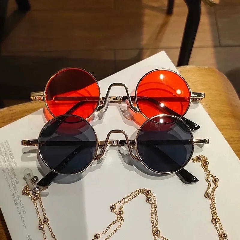 Fashion Retro round Hip Hop Prince Glasses Douyin Online Influencer Same Style Stylish Glasses Funny Sunglasses Sunglasses