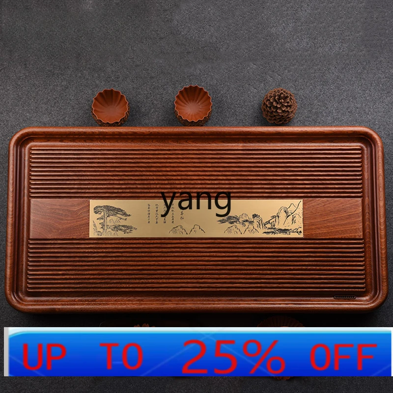 

LTT rosewood solid wood tea tray whole log household tea table kung fu tea set tray