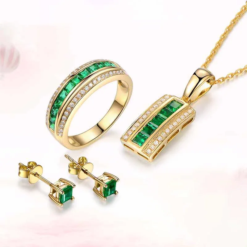 الطبيعية روبي/الزمرد 18K قلادة ذهبية نقية ريال الاتحاد الأفريقي 750 الصلبة الذهب الراقي العصرية الكلاسيكية غرامة مجوهرات رائجة بيع جديد 2025