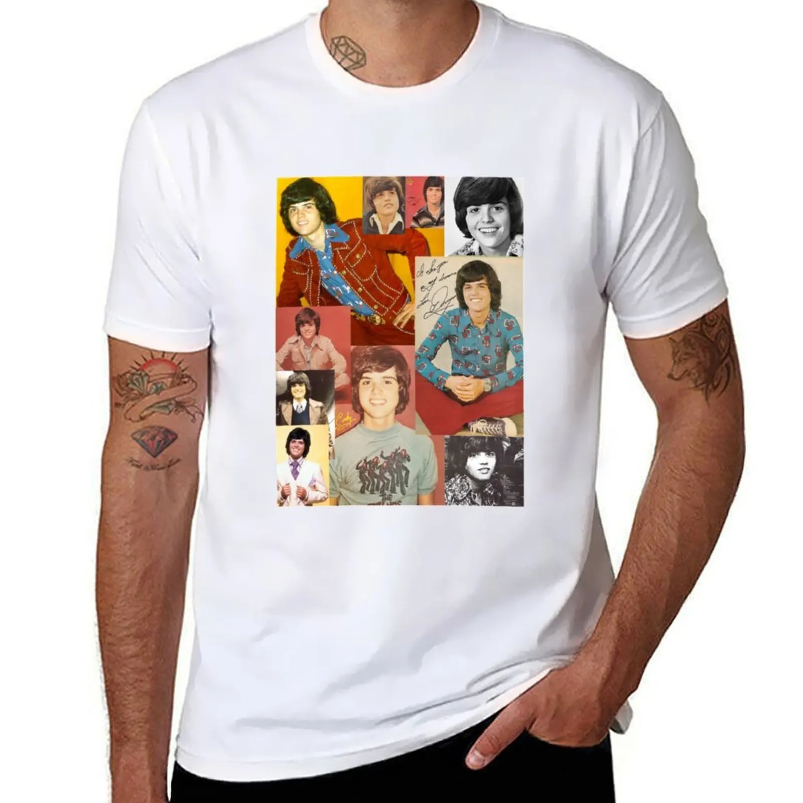 

Osmond Collage Donny T-Shirt Trendy Print Short Sleeve T-Shirt