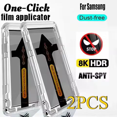 2Pcs One-click installation Anti Spy Tempered Glass For Samsung For S25 S22 S24 S23 Ultra S24 S21 S22 Plus Screen Protector