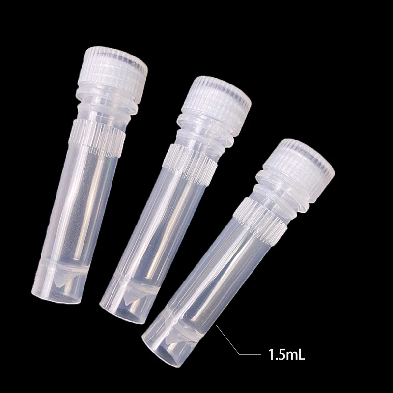 

Freezing Tube 1.5ml With Scale & Silicone Washers Preservative Frozen Sample Sub-tube Cryopreservation Tube Height 47.5mm 500/PK