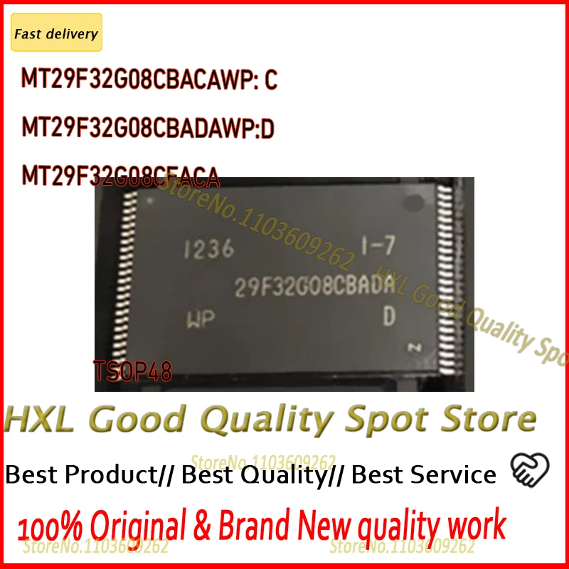 

MT29F32G08CBACAWP: C 5шт. MT29F32G08CBACA MT29F32G08C MT29F32G08CBADAWP:D 29F32G08CBADA MT29F32G08CFACA 29F32G08CFACA TSOP48