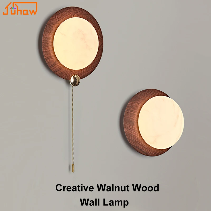 Nordic Minimalist Modern Bedside Wall Lamp - Creative Artistic Ambience Light for Bedroom Living Room Background Decor