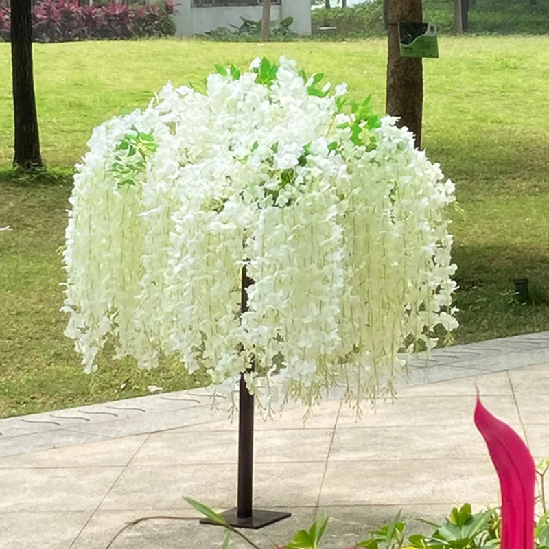 

Artificial Wisteria Flower Wishing Tree, Wedding Table Center Decoration, Store, Hotel, Christmas, Home, New