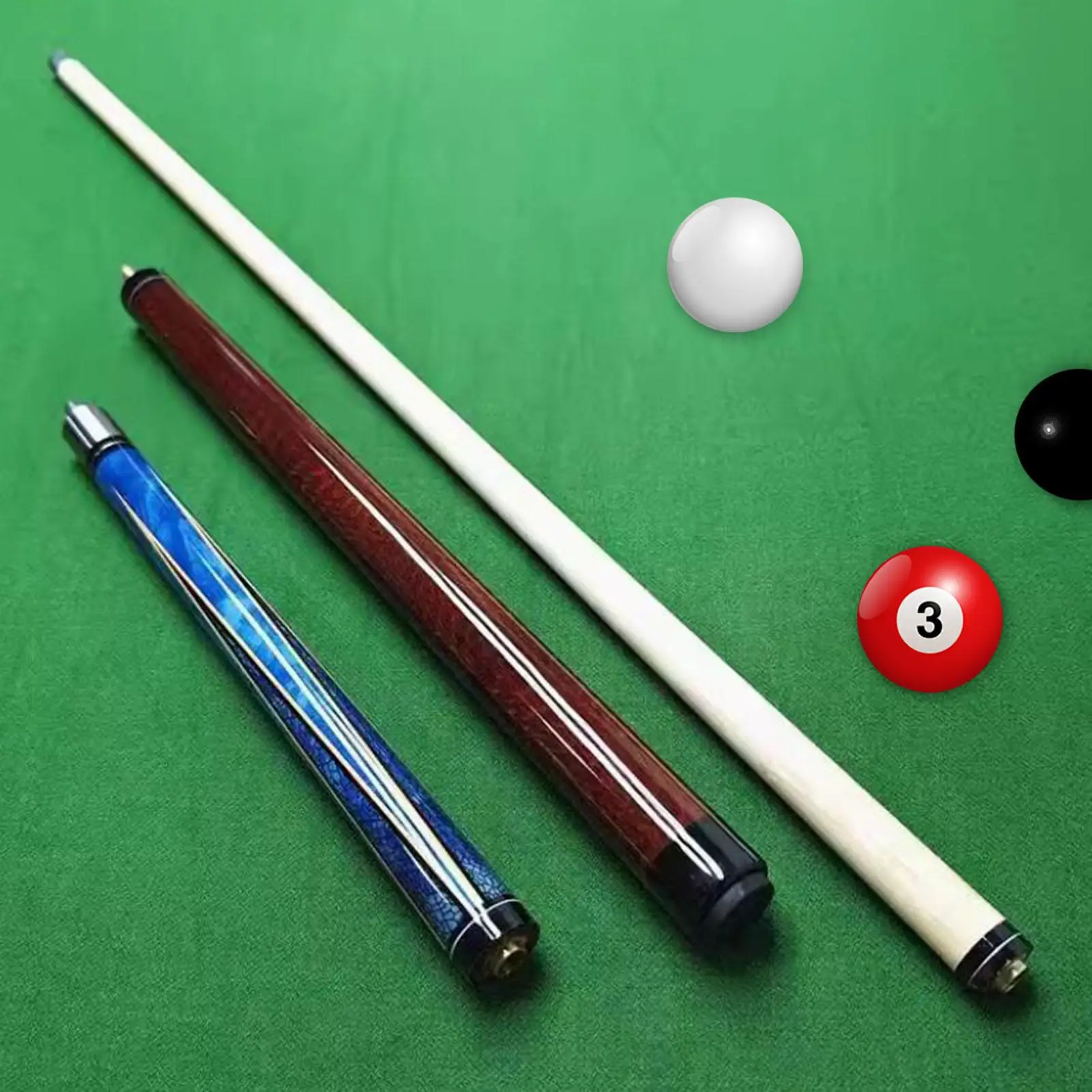 Billiard Pool Cue Stick Jump Cue Length 145cm 1/2 Split Cue Wooden Billiard Cue Pool Stick for Men Women Players Adults House