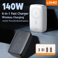 LDNIO 140W Fast Charger With Magsafe Wireless Charger For Iphone 16 15 14 13 12 Pro Max Phone/Laptop/iPad Usb fast Chargers