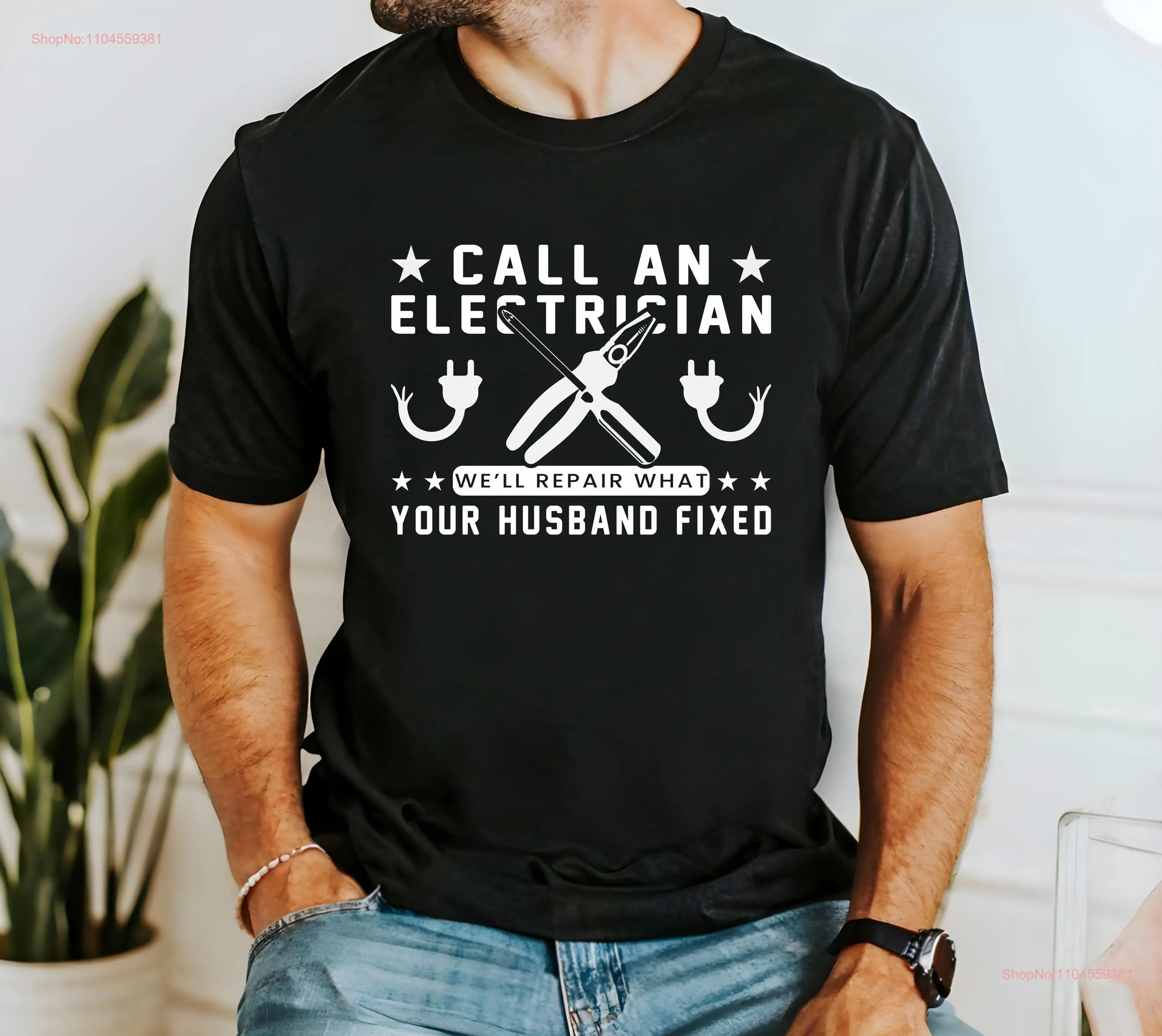 Zabawna koszulka dla elektryków Pozwól idealna dla elektryków, mężczyzn i dłoni, z długimi lub krótkimi rękawami