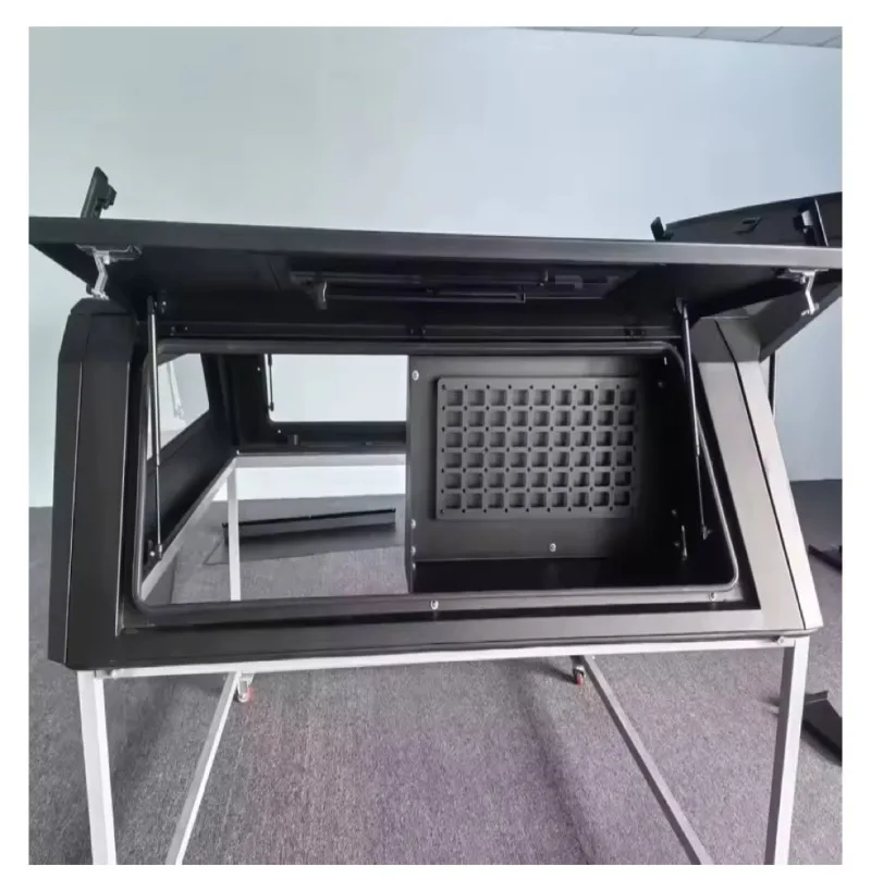 Custom 4x4 Waterproof Tonneau Cover Storage Truck Canopy Aluminum Pickup Hardtop Topper Camper Truck Canopy with Rack