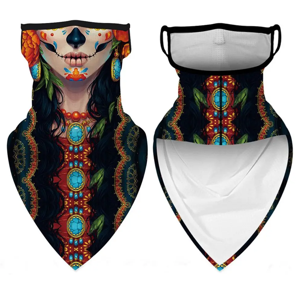 Fashion 3D Magic Hiking Face Neck Mask Sunshade Collar Gaiter Tube Bandana Scarf Outdoor Sports Balaclava Cycling Headwear