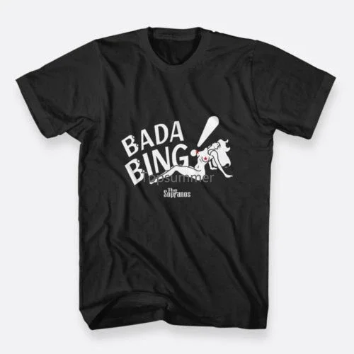 The Sopranos Bada Bing Black Tees S To 3Xl Cotton T-Shirts