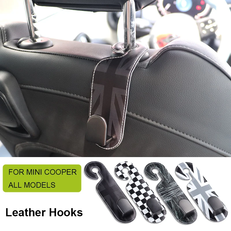 For Mini Cooper S R50 R53 R55 R56 R57 R58 R59 R60 R61 F54 F55 F56 F57 F60 Car Hook Seat Headrest Organizer Holder Accessories