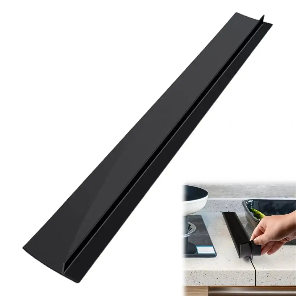 

53cm Silicone Gap Strip Heat-Resistant Kitchen Gas Stove Sealing Strip Kitchen Anti-Oil Anti-Stain Strip Silicone Seal Insert