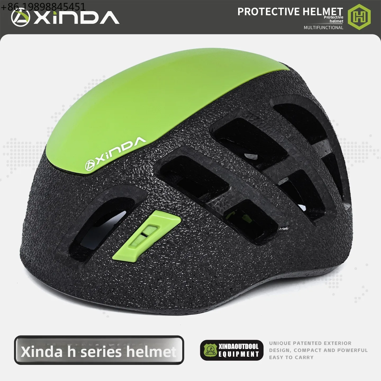 Lightweight Slotted Safety Helmet For Outdoor High Altitude Rescue Cave Exploration And Climbing Sports Field Protection