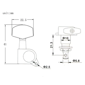 Sealed guitar rope pegs block tuitionrs, electrical acoustic tuner, buttons head heads, 3L3R, 6pcs 8 Main Sales Tarraxa Guitar - №3