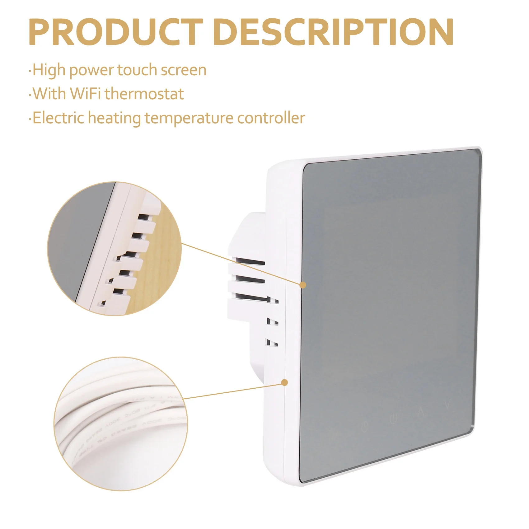 ME81H واي فاي منظم حرارة ذكي التدفئة الأرضية الكهربائية الغاز المرجل درجة الحرارة تحكم عن بعد لجوجل هوم ل اليكسا