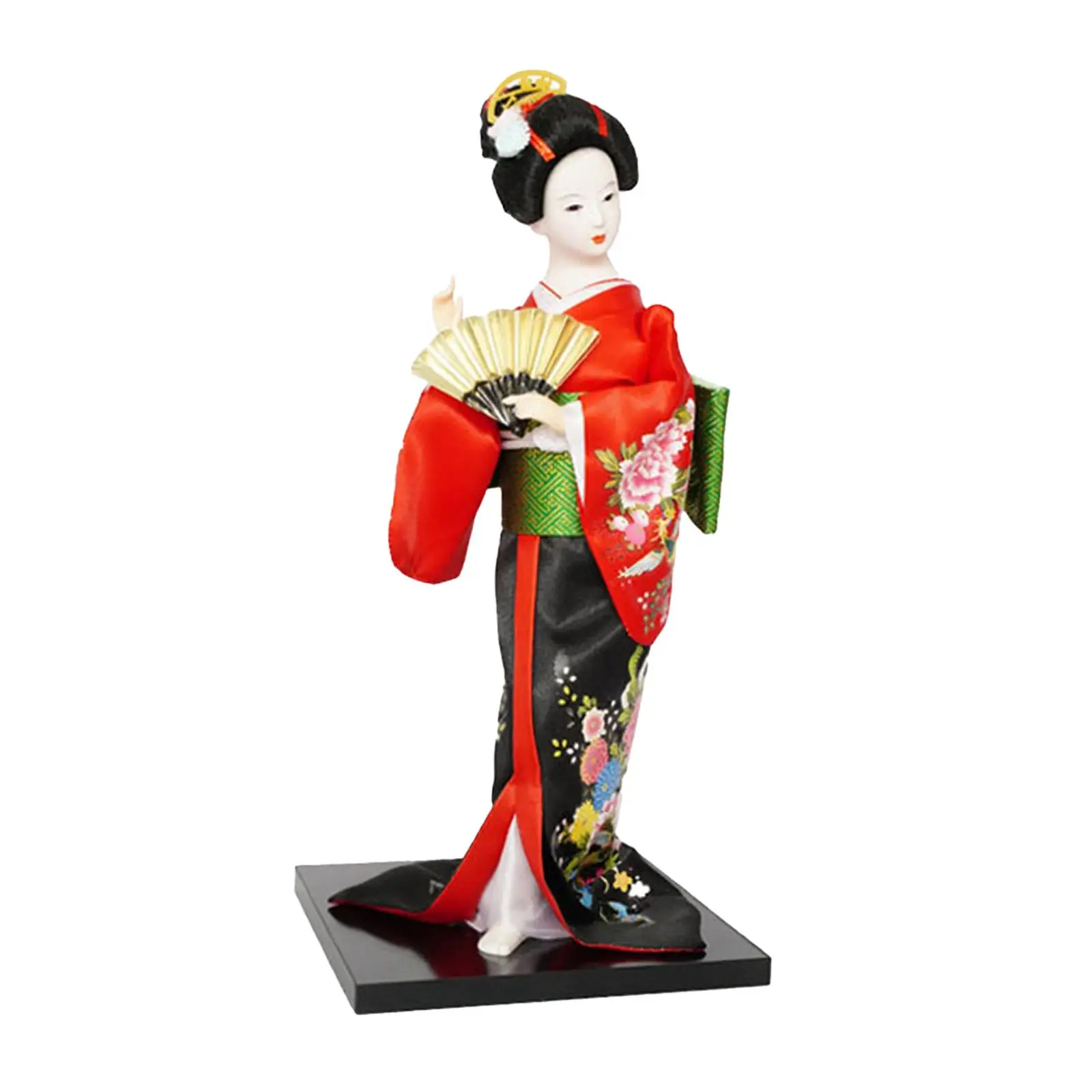 Japanese Geisha Doll Premium Miniature Statue Figurine Traditional Decorative Ornament for Cabinet Bedroom Desk Home