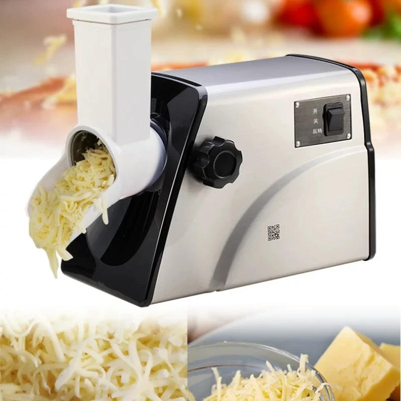 Automatic Cheese Grater Slicer, Stainless Steel Shredder for Commercial Kitchen, Professional Cheese Mill for Restaurant & Hotel