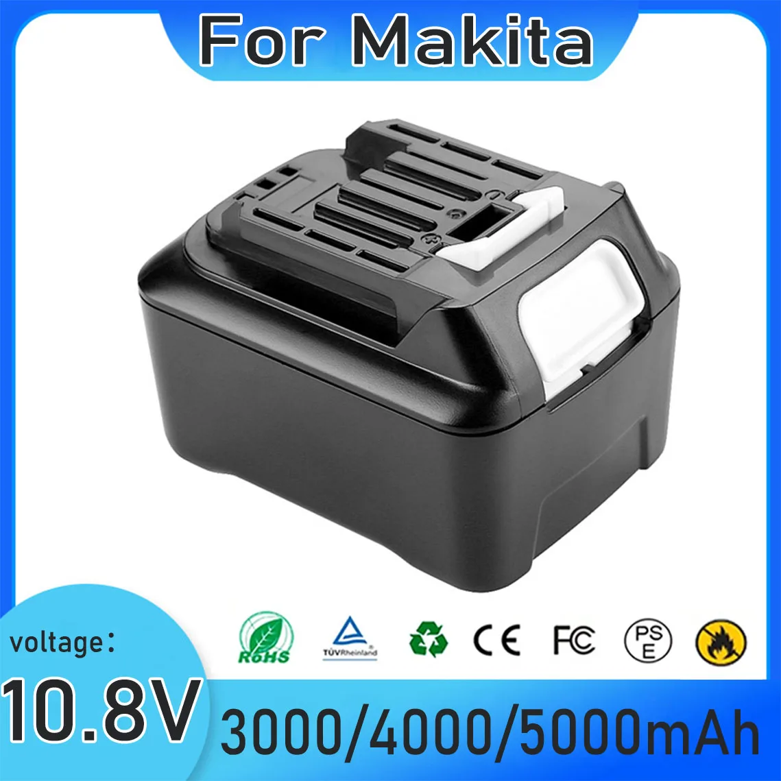 

k 5000 мАч 10,8 В для Makita 197390-1 BL1015 1973901 BL1021B BL1041B BL1015B BL1020B BL1040B литий-ионный аккумулятор