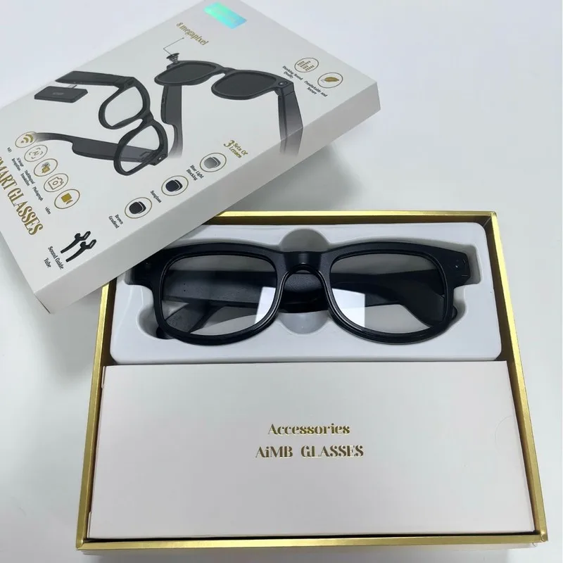 AIMB-G1MAX Smart Glasses 800w Pixel Photography, Video Recording, and Audio Recording AI Real-time Translation for Bluetooth Mus